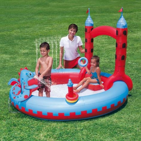 Interactive Castle Play Pool 221x193x150